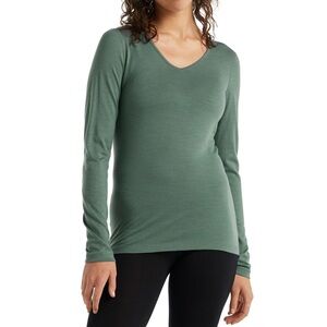 Icebreaker 100% Merino Wool Light Green V-Neck